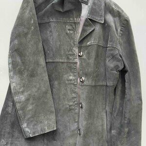 Vintage Black Suede Jacket